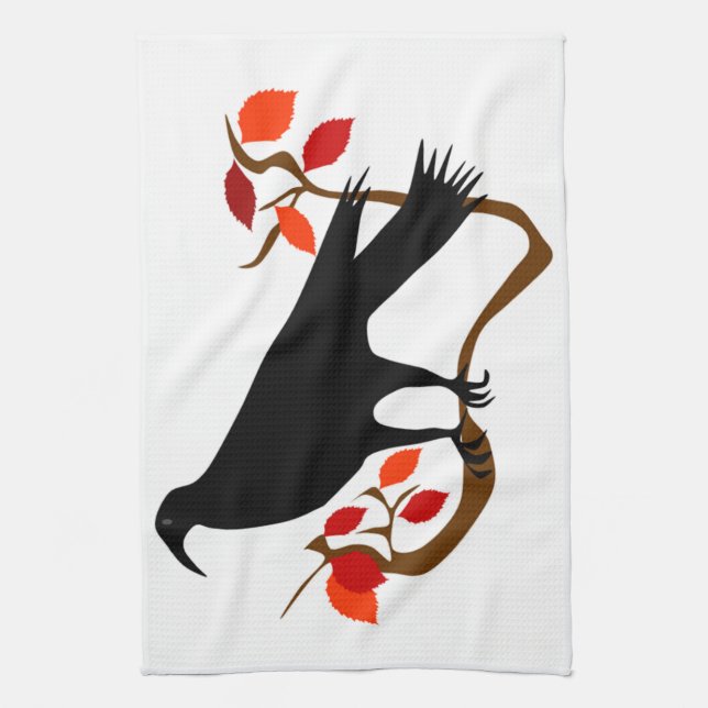 Raven Tea Towel (Vertical)