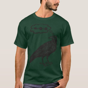 Raven Thinking of Food Wingspan Bird Board Game Bl T-Shirt