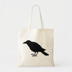 Raven Tote Bag Raven Crow Bag Black Bird Tote Bag