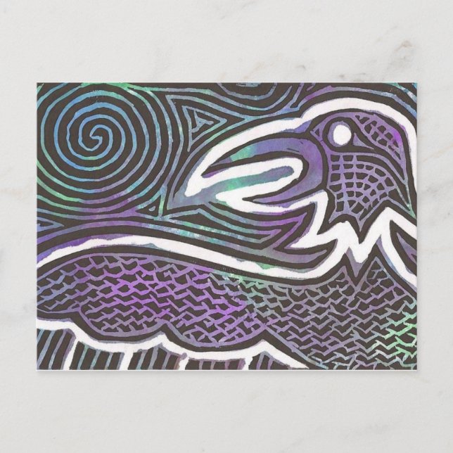 Raven Totem Postcard (Front)