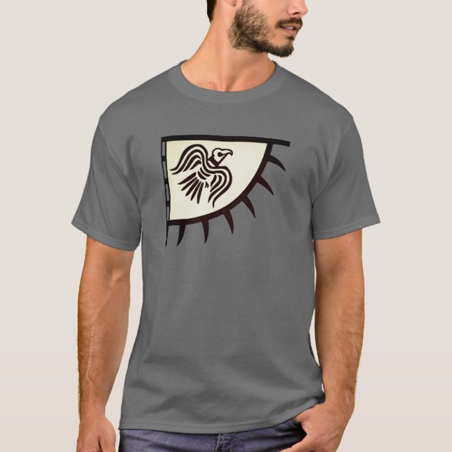 Raven Viking Banner T-Shirt (Front)