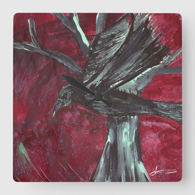 Raven Wall Clock (Front)