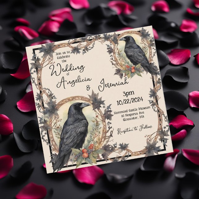 Raven Wedding Invitation (Creator Uploaded)