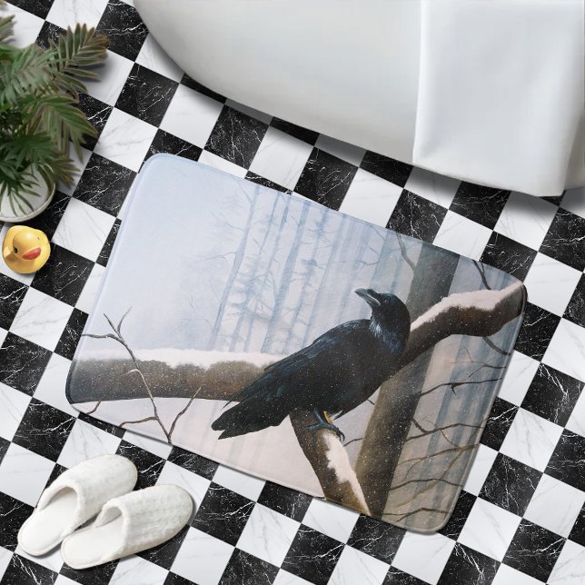 Raven Winter Messenger Bath Mat (Creator Uploaded)