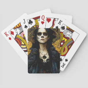 Raven Witch 3 Fantasy Horror Goth Gothic Playing Cards