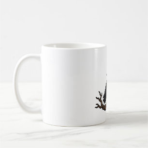 Raven Witch Hat Gothic Halloween Art Coffee Mug