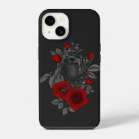 Raven with the key and roses