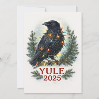 Raven yule 2025 holiday card