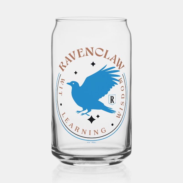 RAVENCLAW™ Blue Eagle House Pride Badge Can Glass (Front)