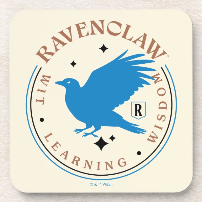 RAVENCLAW™ Blue Eagle House Pride Badge Coaster (Front)