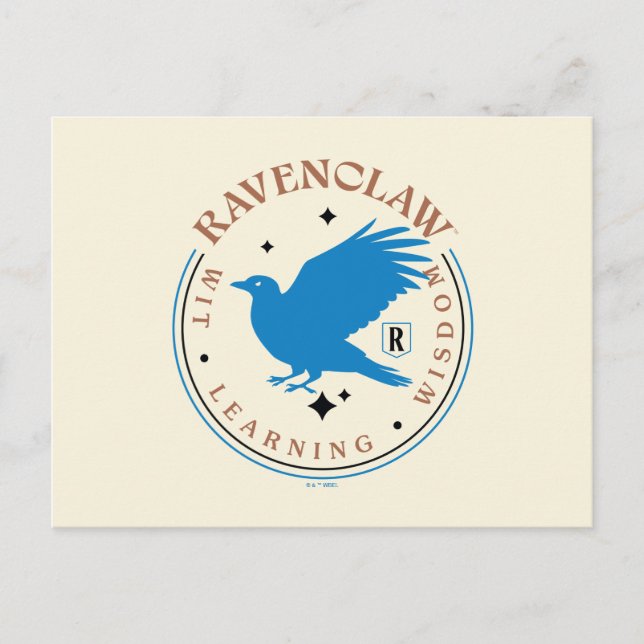 RAVENCLAW™ Blue Eagle House Pride Badge Postcard (Front)