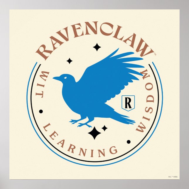 RAVENCLAW™ Blue Eagle House Pride Badge Poster (Front)