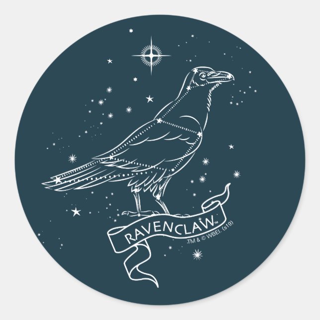 RAVENCLAW™ Constellation Graphic Classic Round Sticker (Front)