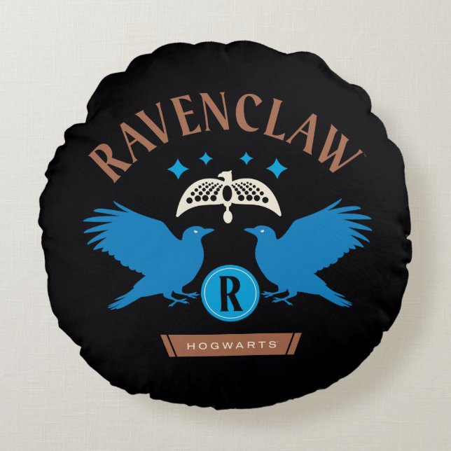 RAVENCLAW™ House Double Eagle Diadem Graphic Round Cushion (Front)