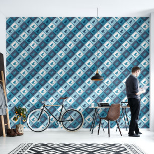 RAVENCLAW™ Tartan Plaid Pattern Wallpaper