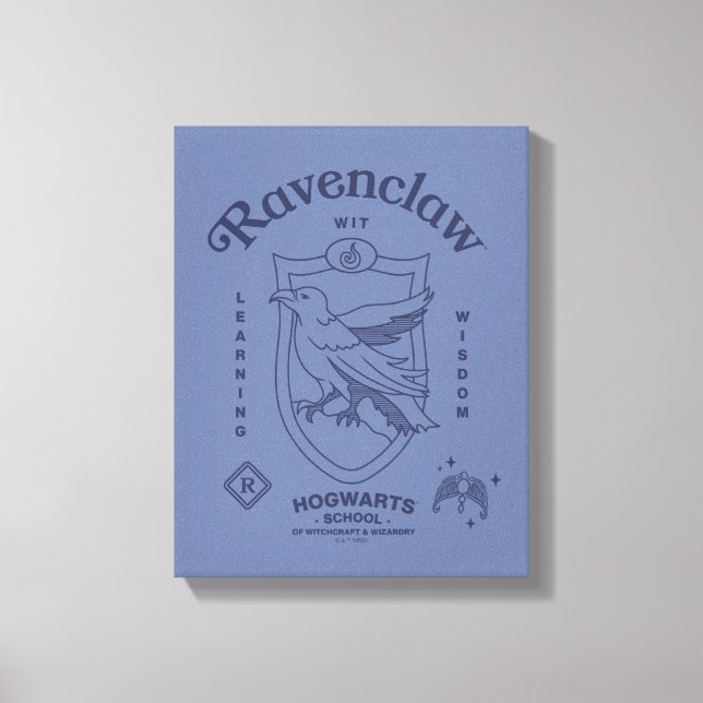 RAVENCLAW™ Wit Learning Wisdom Crest Canvas Print (Front)