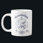 RAVENCLAW™ Wit Learning Wisdom Crest Large Coffee Mug<br><div class="desc">Celebrate wisdom, wit, and a love of learning with this elegant Ravenclaw™ crest design. Showcasing the proud house eagle set within a classic shield, this refined artwork highlights Ravenclaw’s defining traits — Wit, Learning and Wisdom — in a clean, timeless layout. Rendered in cool, sophisticated house tones, the detailed linework...</div>