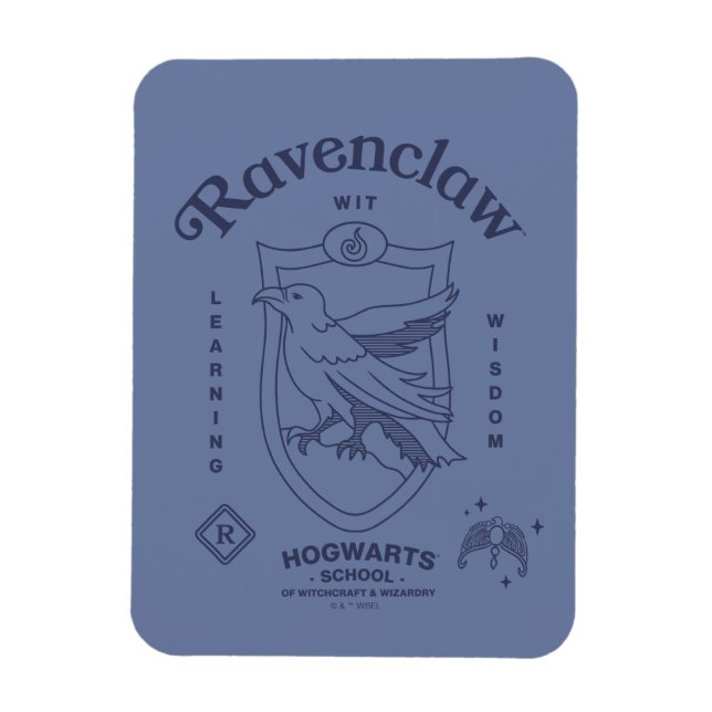 RAVENCLAW™ Wit Learning Wisdom Crest Magnet (Vertical)