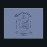 RAVENCLAW™ Wit Learning Wisdom Crest Postcard<br><div class="desc">Celebrate wisdom, wit, and a love of learning with this elegant Ravenclaw™ crest design. Showcasing the proud house eagle set within a classic shield, this refined artwork highlights Ravenclaw’s defining traits — Wit, Learning and Wisdom — in a clean, timeless layout. Rendered in cool, sophisticated house tones, the detailed linework...</div>