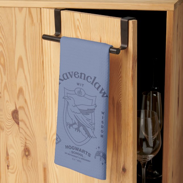 RAVENCLAW™ Wit Learning Wisdom Crest Tea Towel (Thirds Fold)