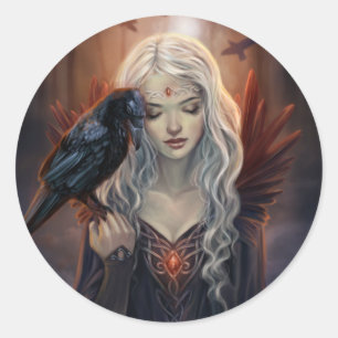 Ravenkin Classic Round Sticker