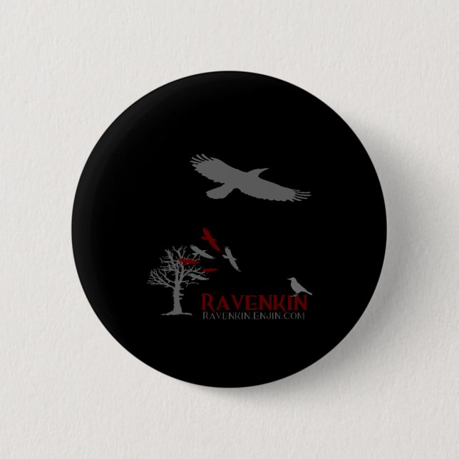 Ravenkin Shadow Collection 6 Cm Round Badge (Front)