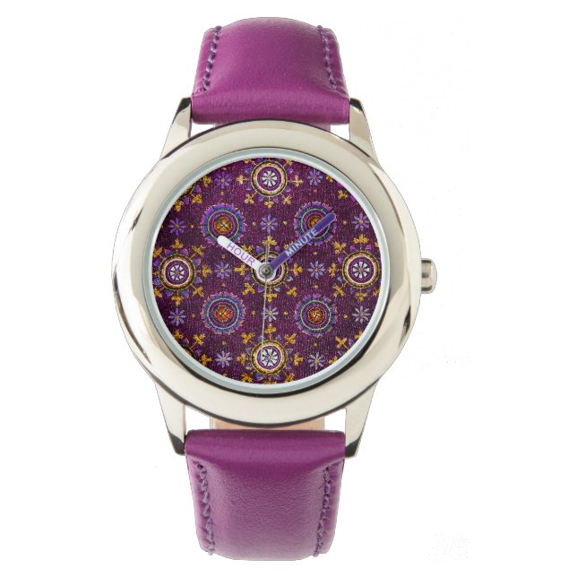 RAVENNA BYZANTINE MOSAIC,STARS,PURPLE STARRY NIGHT WATCH (Front)