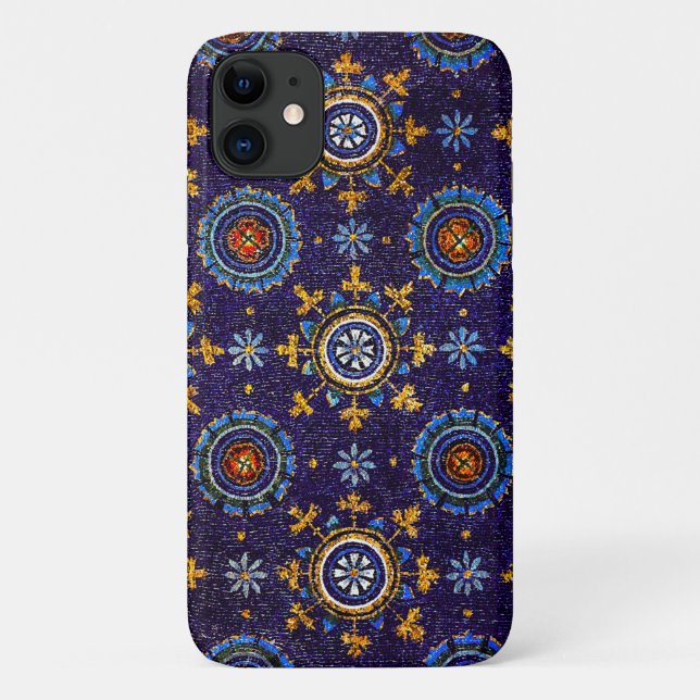 RAVENNA BYZANTINE MOSAICS,STARS,BLUE STARRY NIGHT Case-Mate iPhone CASE (Back)