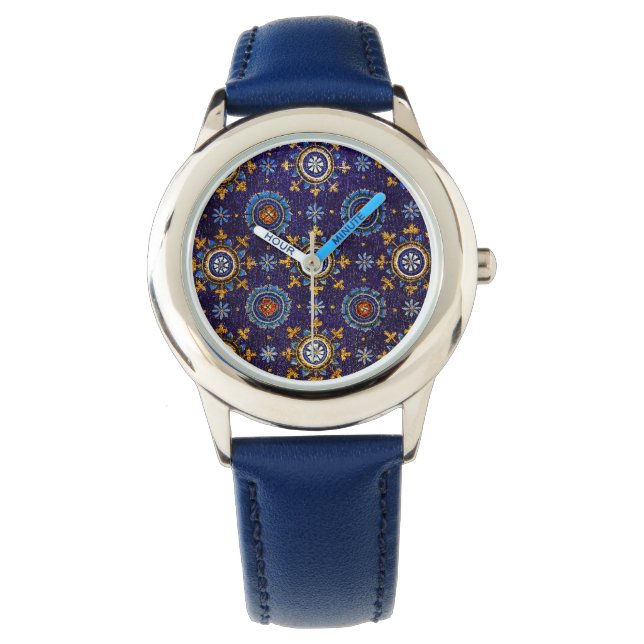 RAVENNA BYZANTINE MOSAICS,STARS,BLUE STARRY NIGHT WATCH (Front)