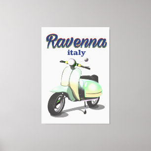 Ravenna Italy vintage Travel poster Canvas Print
