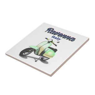 Ravenna Italy vintage Travel poster Tile