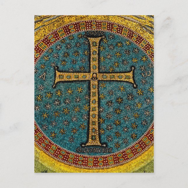 Ravenna Mosaic Cross Postcard (Front)