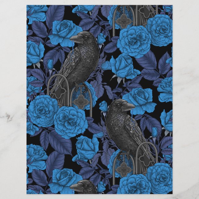 Ravens and  blue roses (Front)