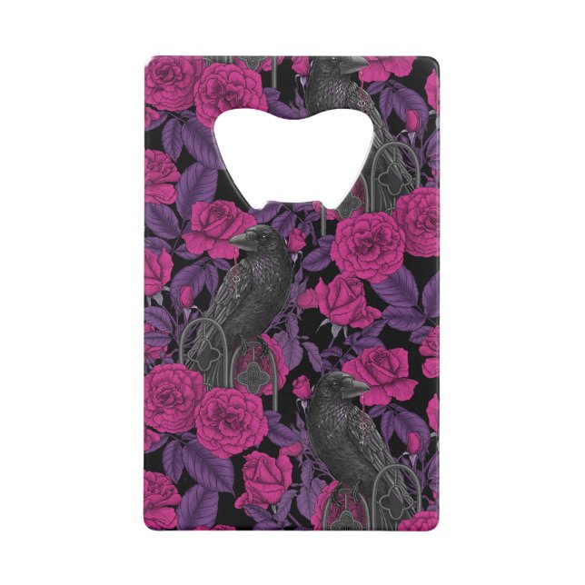 Ravens and pink roses (Front)