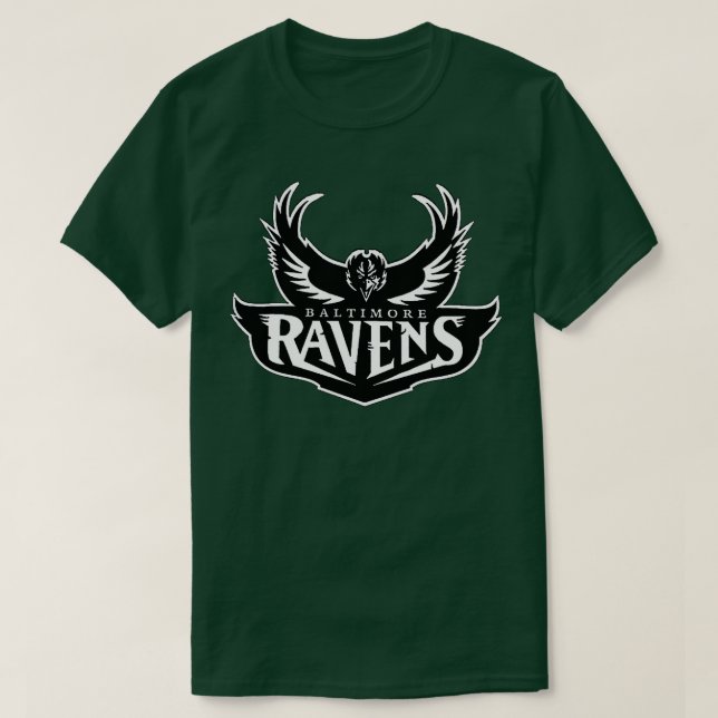 Ravens bw T-Shirt (Design Front)