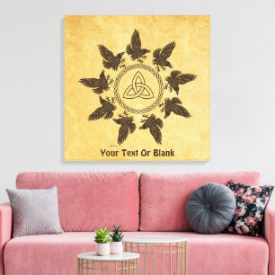 Ravens Circle Dance Canvas Print