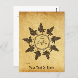 Ravens Circle Dance Postcard