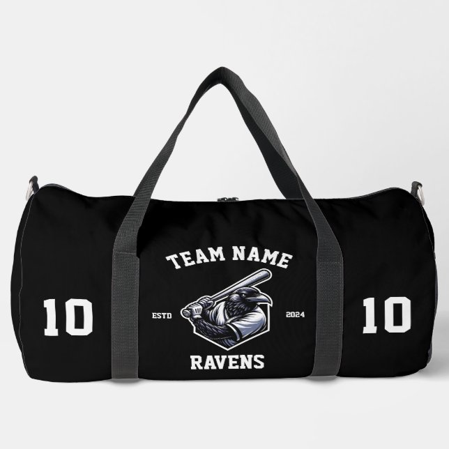Ravens "Customisable" Baseball Duffle Bag (Front)