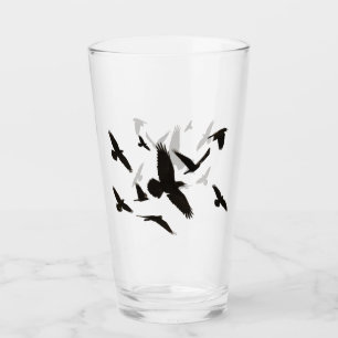 Ravens Drinking or Beer Glass