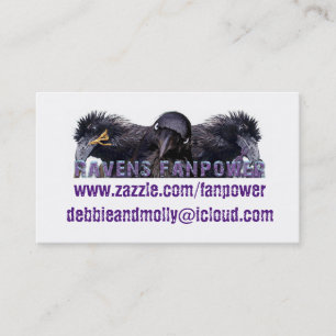 Ravens Fanpower Business Card