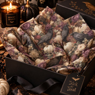 Ravens in a Midnight Garden Tissue Paper