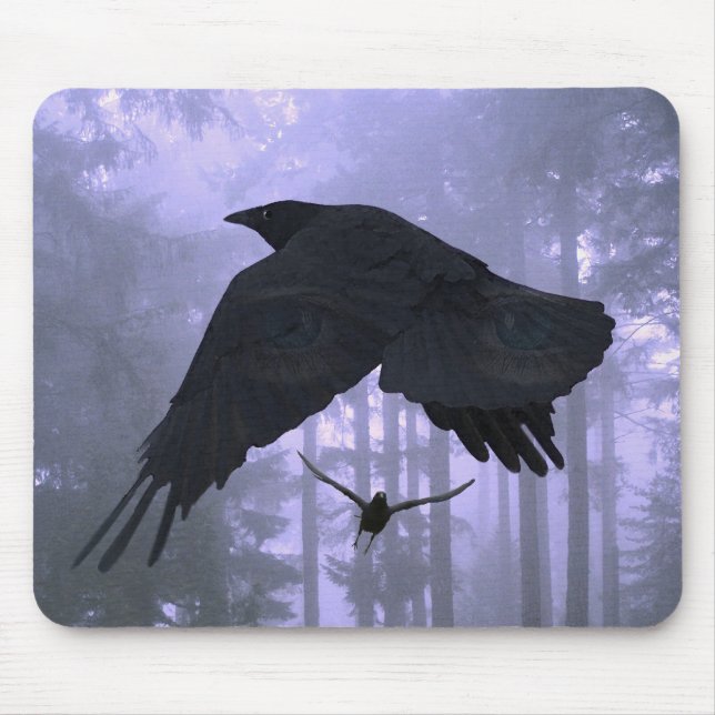 RAVENS IN THE MIST MOUSE PAD (Front)