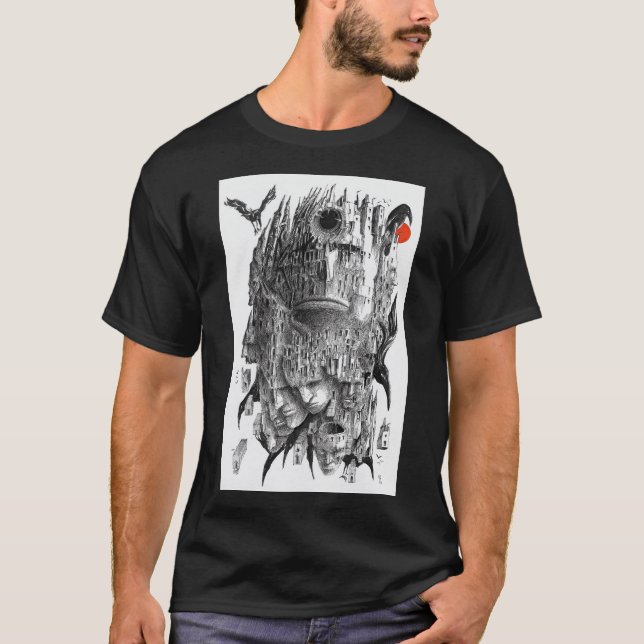 ravens palace ink art T-Shirt (Front)