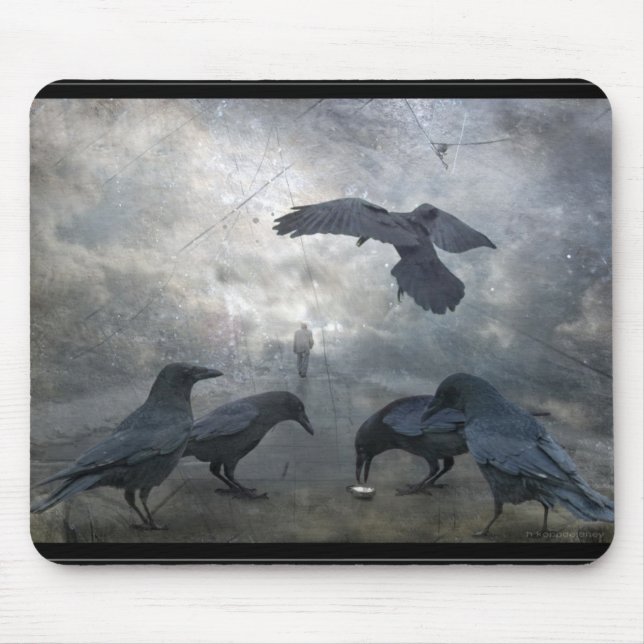 Ravens play with lost Time Mouse Pad (Front)