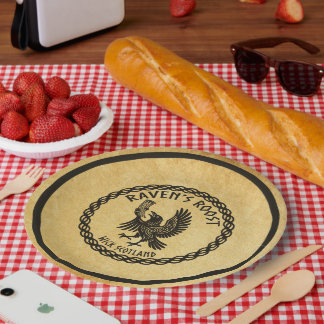 Raven's Roost Pub Wick Scotland Paper Plate