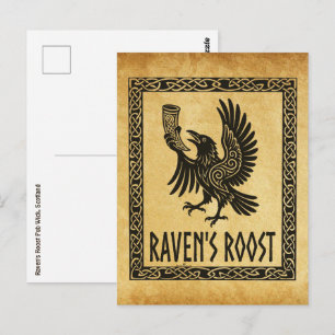Raven's Roost Pub Wick Scotland Postcard