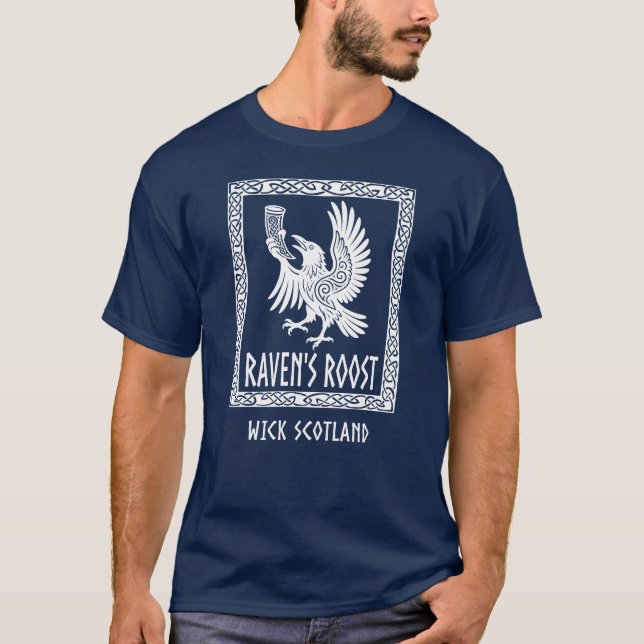Raven's Roost Pub Wick Scotland T-Shirt (Front)