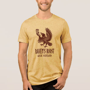 Raven's Roost Pub Wick Scotland Tri-Blend Shirt