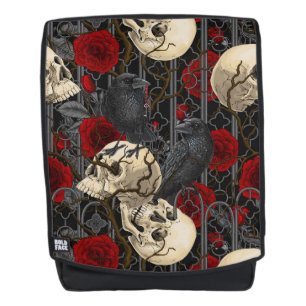 Raven's secret. Dark and moody gothic illustration Backpack