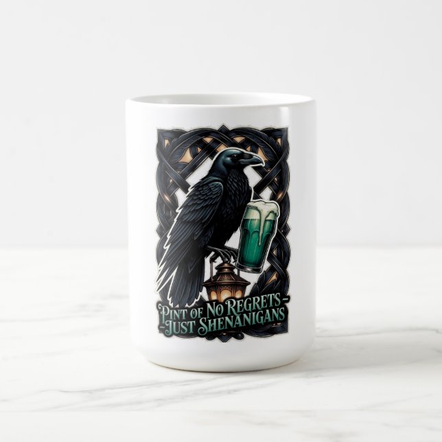Raven's Shenanigans Emerald Pint Tee Coffee Mug (Center)